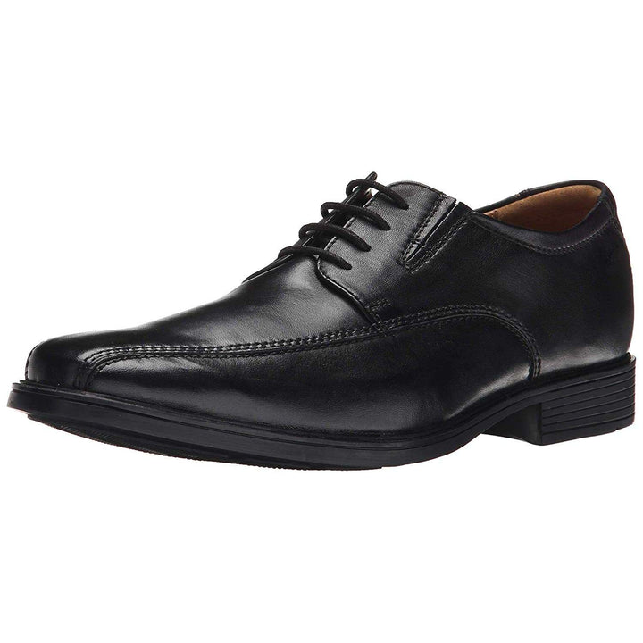 Clarks Herren Tilden Cap Derbys 39.5 EU Schwarzes Leder, 39.5 EU Schwarzes Leder