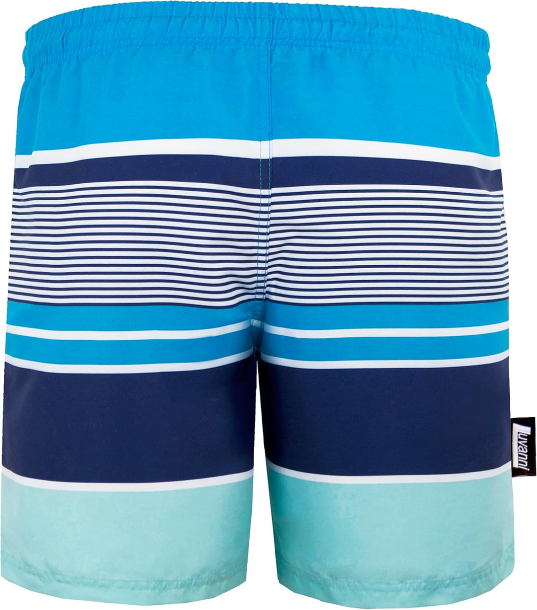 Luvanni Badehose für Herren Schnelltrocknende Badeshorts 593 mit Kordelzug Beachshorts Boardshorts S