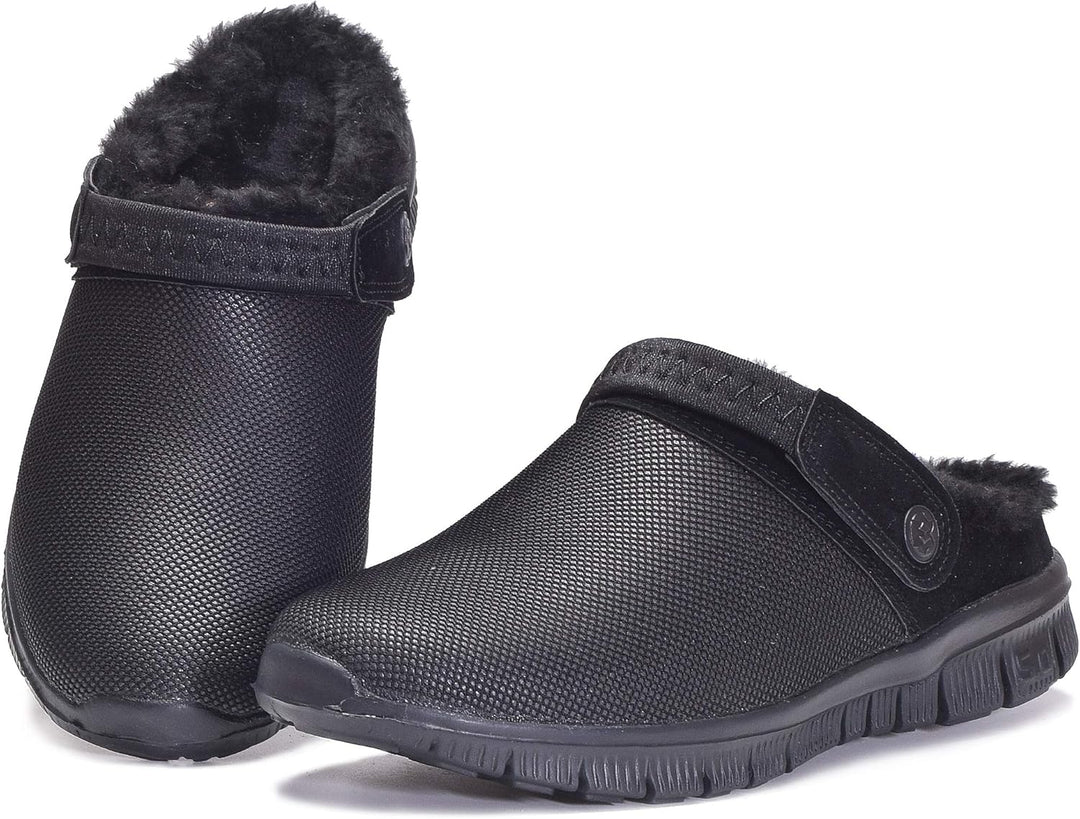Eagsouni Clogs Hausschuhe Herren Damen Winter Gartenschuhe Haus Pantoffeln Warme Plüsch Gefüttert Ga