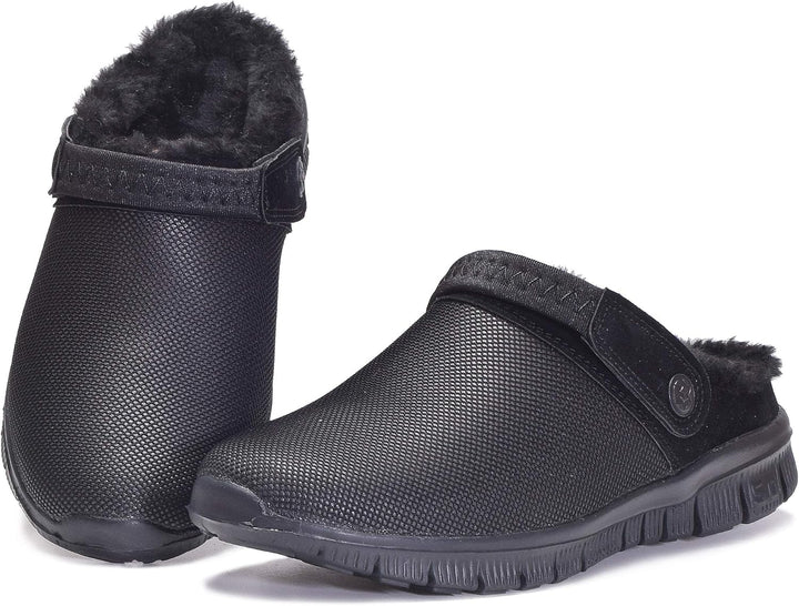 Eagsouni Clogs Hausschuhe Herren Damen Winter Gartenschuhe Haus Pantoffeln Warme Plüsch Gefüttert Ga