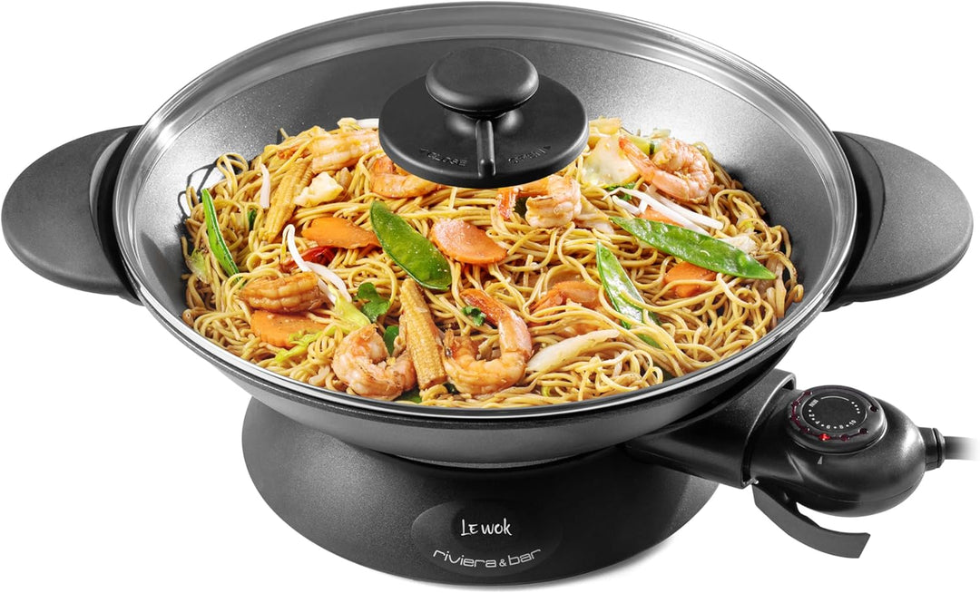 Riviera-et-Bar QWK460 Elektrischer Wok, Aluminium