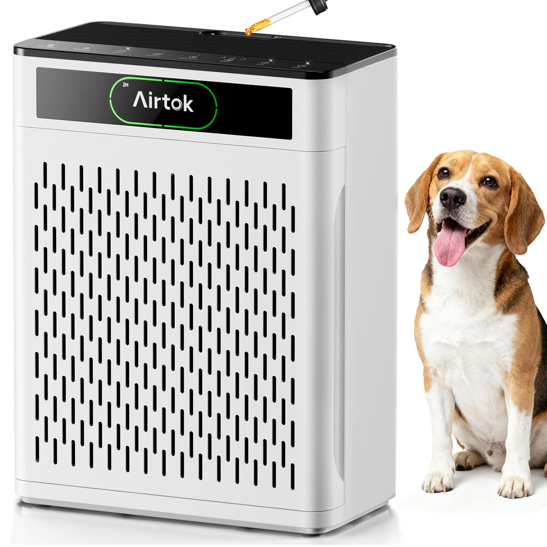 AIRTOK Luftreiniger, Luftreiniger Allergiker Für Räume bis zu 170m², mit Waschbarer Filter, PM 2.5 L