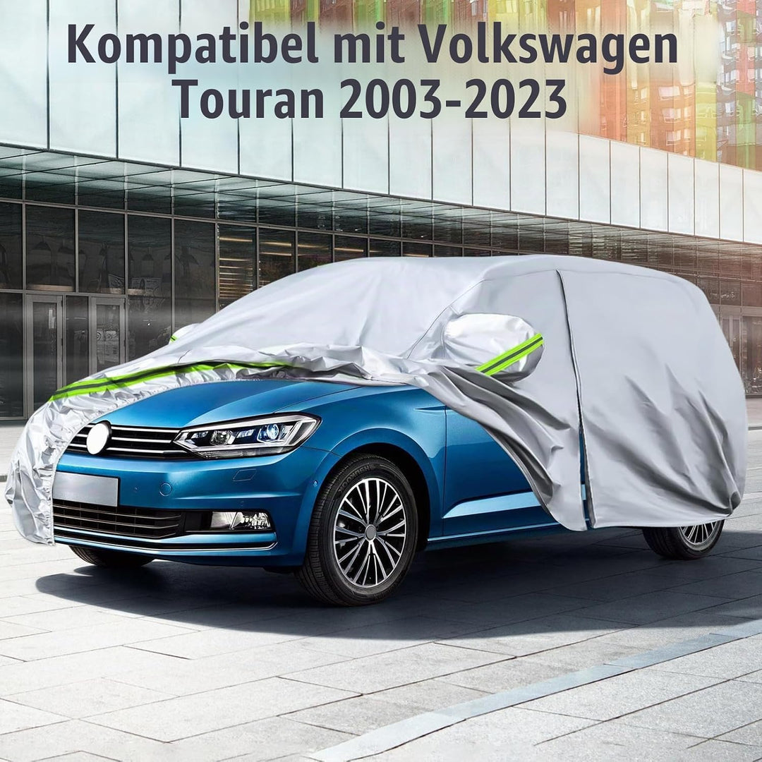 Autoschutzhülle Auto Abdeckung Geeignet für Volkswagen Touran 2003-2025, Autoabdeckung Auto Abdeckpl