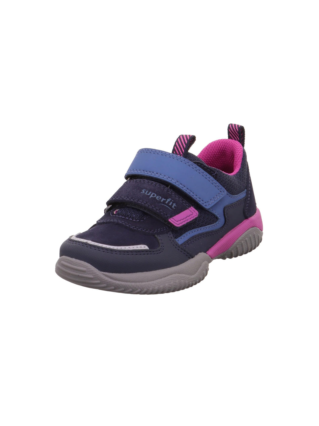 Superfit Mädchen Storm Sneaker 25 EU Blau Pink 8020, 25 EU Blau Pink 8020