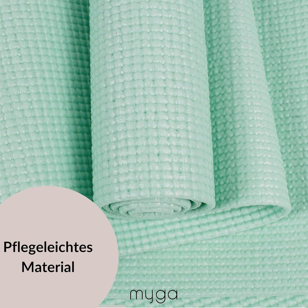 Myga Einsteiger-Yogamatte | Rutschfest &amp; Leicht zu tragen – 4 mm Dicke | Ideal für Yoga, Pilates, Me