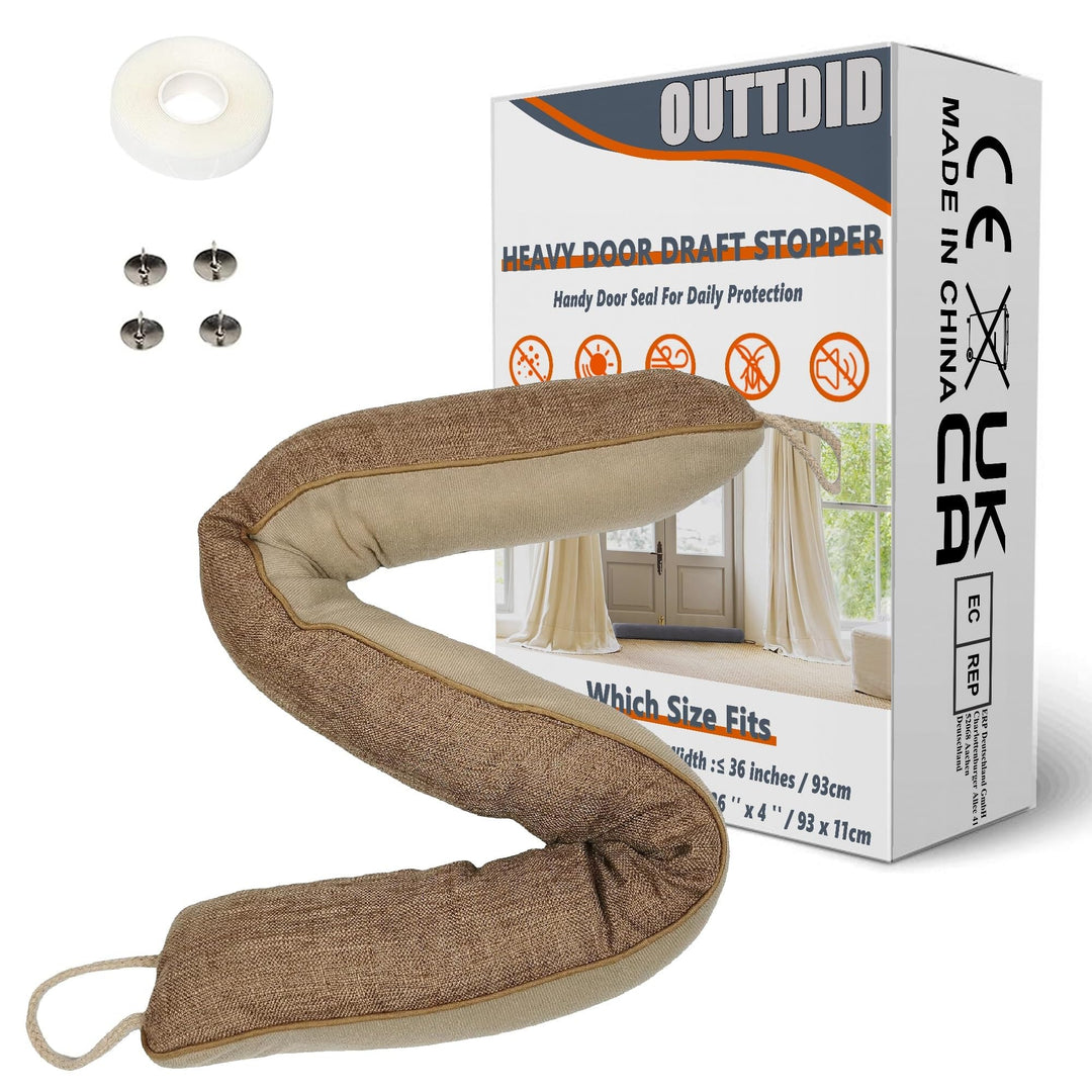 Zugluftstopper für türen, 93cm Schwerer Zugluftstopper tür Zugluftstopper Windstopper Türluftstopper