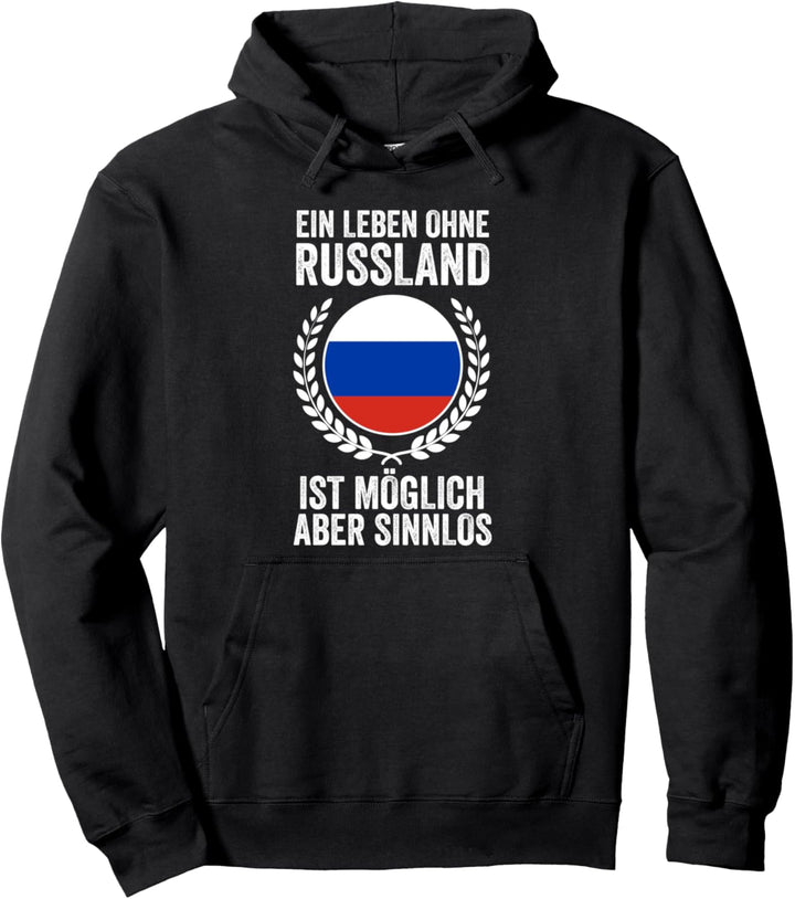 Russe Russin Russen Russische Flagge Russland Pullover Hoodie