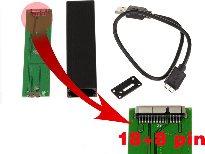 KALEA-INFORMATIQUE Kompatibles externes Gehäuse für Mac Air 2012 SSDs zu USB3 (USB 3.0 SUPERSPEED) f