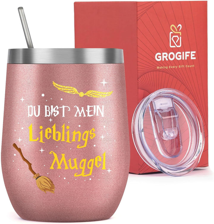 Grogife Harry Geschenke für Sie Freundin Frauen, Lustige Potter Adventskalender Geschenk, Weihnachts