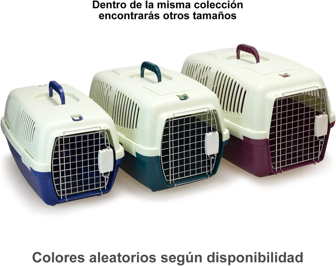 Arquivet Transportbox aus Kunststoff für Haustiere, 59 x 36 x 33 cm, kleine oder mittelgrosse Hunde