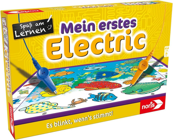 noris Mein erstes Electric Lernspiel – Zuordnungsspiel mit Lichtsignal bei richtiger Antwort, 12 Bil