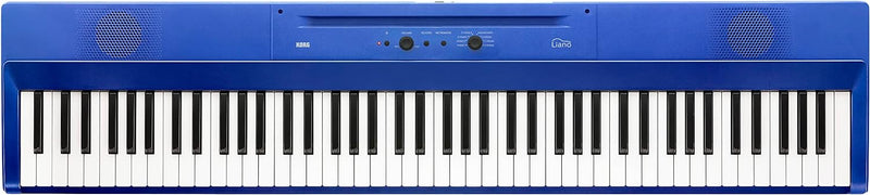 Korg – Liano L1 – Tragbares Digitalpiano mit Hochwertiger Soft-Touch-Tastatur – Metallisches Blau Bl