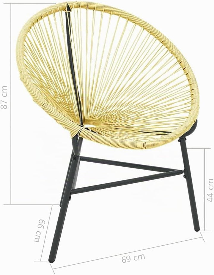 vidaXL Garten Acapulco Stuhl Gartensessel Rattansessel Mexikanischer Stuhl Sessel Gartenstuhl Rattan
