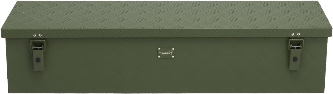 alubox Werkzeugkiste Riffelblech olive ABX-RL86G Aluminium 1,5mm Werkzeugkiste leicht und robust 86