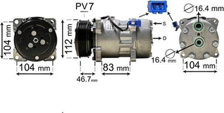 Van Wezel 5800K288 Kompressor, Klimaanlage