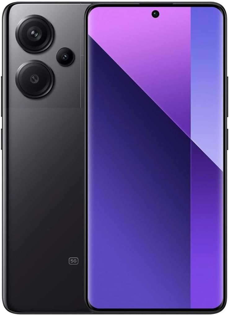 Xiaomi Redmi Note 13 Pro+ 5G Smartphone 12+512GB, 6.67 Super QPD, 120W HyperCharge, 2.8GHz, Schwarz