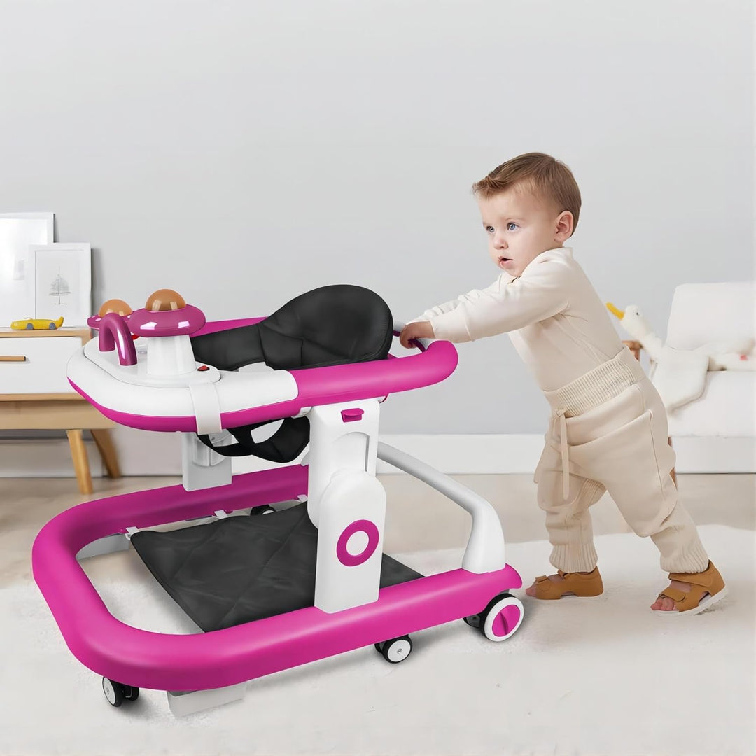 Lauflernhilfe und Aktivitätscenter, 2-in-1, Lauflernhilfe für Babys, mitwachsend, mit Spielcenter un