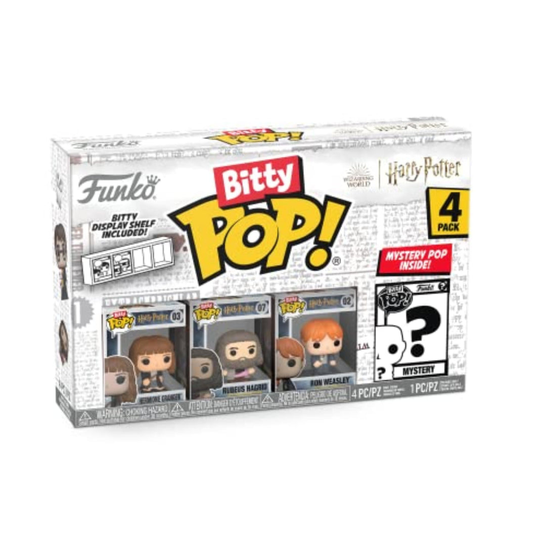 Funko Bitty Pop! Harry Potter - Hermione Granger™, Rubeus Hagrid™, Ron Weasley™ und eine Überraschun