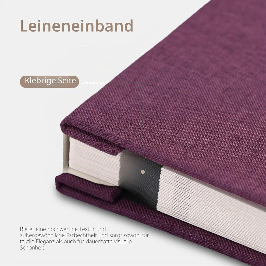 Vienrose Fotoalbum, selbstklebend, 10,2 x 15,2 cm, 12,7 x 17,8 cm, 21,6 x 27,9 cm, Scrapbook mit Met