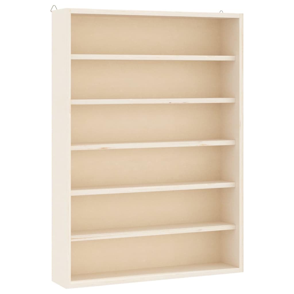 vidaXL Sammlervitrine aus Holz mit 6 Regalen, Wandvitrine für Wohnzimmer Esszimmer Schlafzimmer, Wan