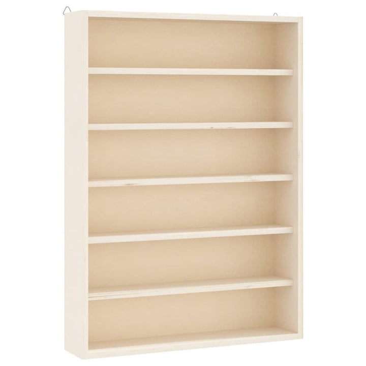 vidaXL Sammlervitrine aus Holz mit 6 Regalen, Wandvitrine für Wohnzimmer Esszimmer Schlafzimmer, Wan