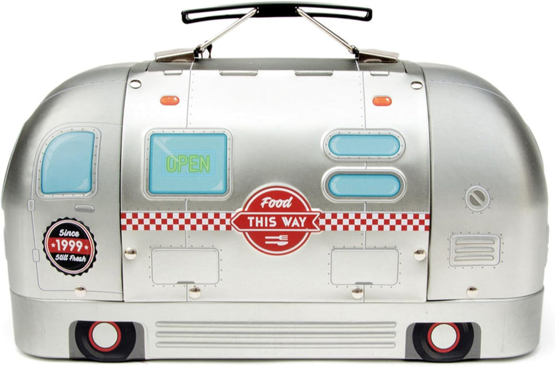 SUCK UK LKW-Lunchbox | Metall-Lebensmittelbehälter in LKW-Form | Neuartige Blechbox | Lustige Luncht