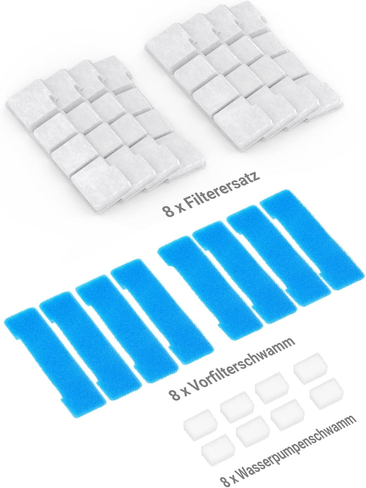 SIBAYS 15L Katzenbrunnen Filter, Ersatzfilter für Filter Hunde-Wasserbrunnen, hergestellt aus Aktivk
