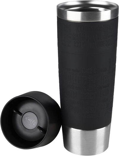 Emsa 515615 Travel Mug Classic Grande | Thermobecher | Isolierbecher | 500ml | hält 6h heiss, 12h ka