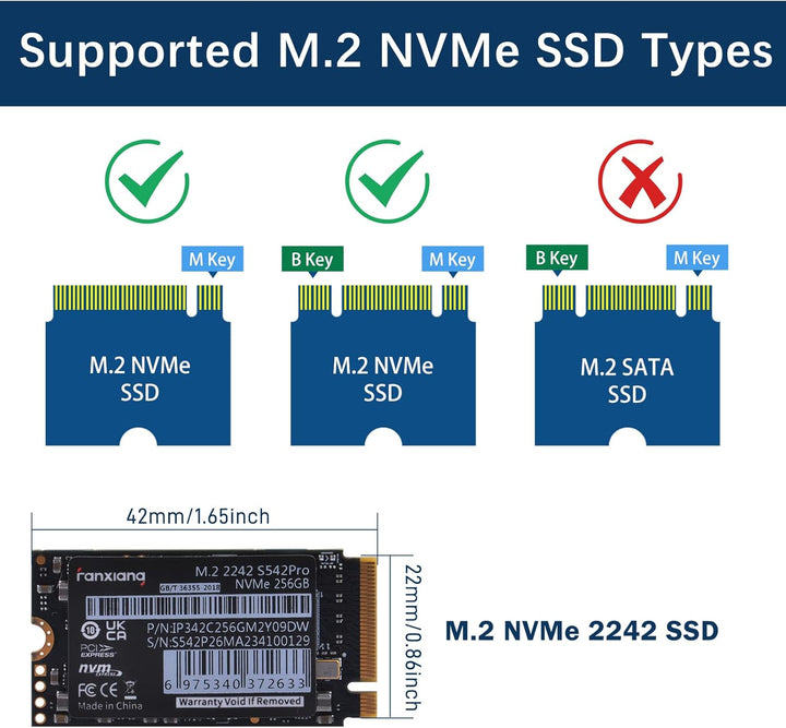 GeeekPi W01 U2500 USB 2.5G Ethernet M.2 NVMe M-Key SSD Shield für Raspberry Pi 5, M.2 PCIe auf NVMe
