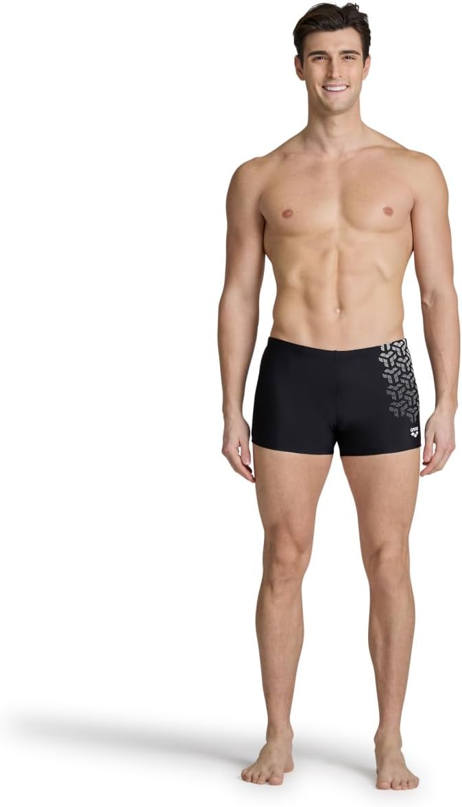 ARENA Herren Men's Kikko V Swim Short Swim Trunks (1er Pack) 50 Black-white, 50 Black-white