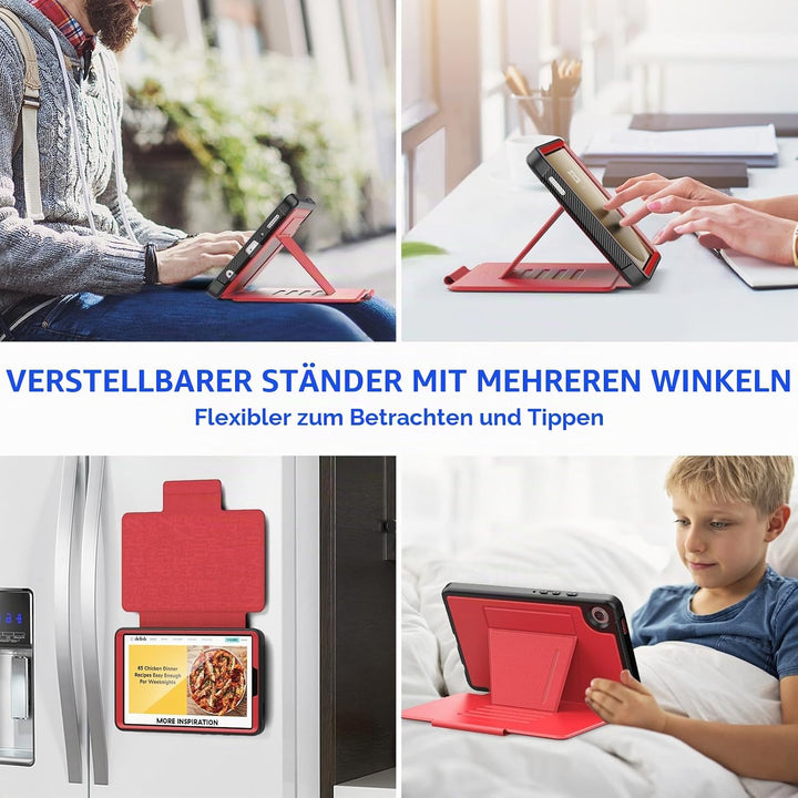 SEYMAC stock Hülle für Samsung Galaxy Tab A9 8,7 Zoll 2023 (SM-X110/X115/X117), Stossfeste Hülle mit