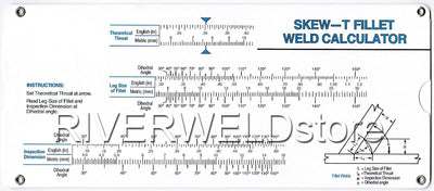 RIVERWELD Skew-t Ecknaht-Schweisslehre Schweissinspektionsprüfung Überprüfung des Winkels des vertik