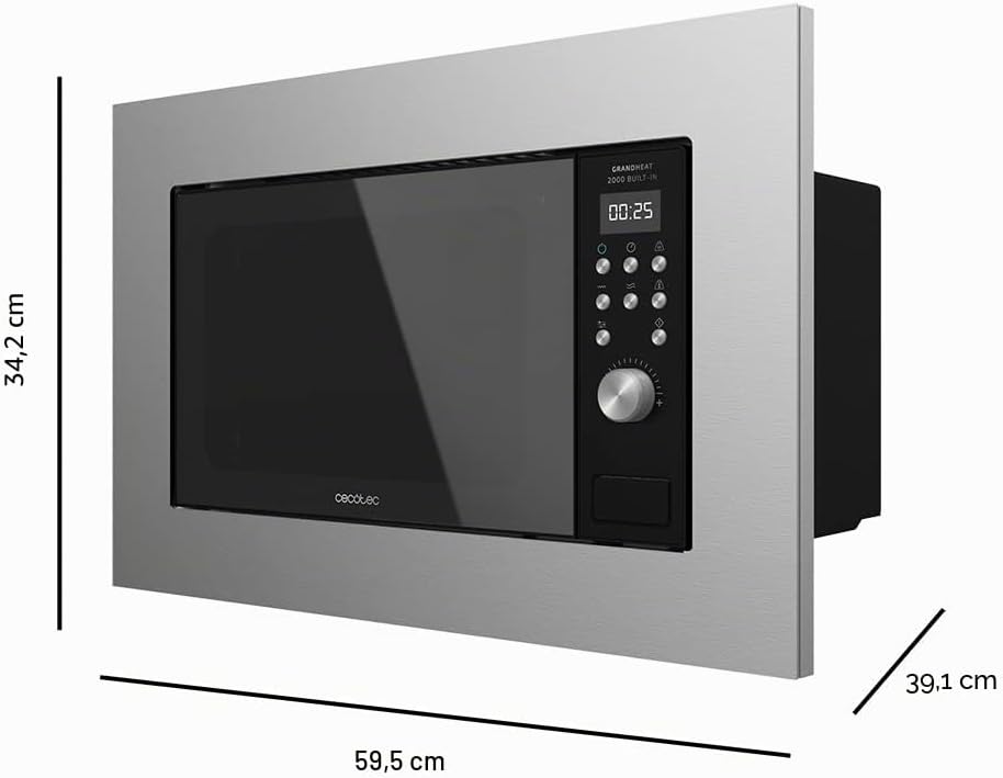 Enbau-Mikrowelle (700 W, Steel-Black)