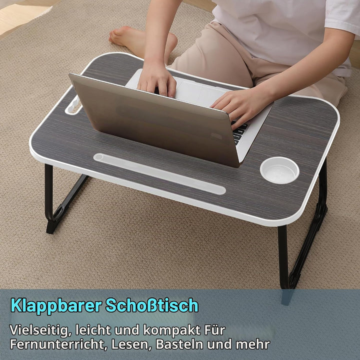 Laptop Bett Tisch, Beinen, tragbarer Frühstückstisch zum Essen, Lesen, Schreiben auf dem Bett, Sofa,