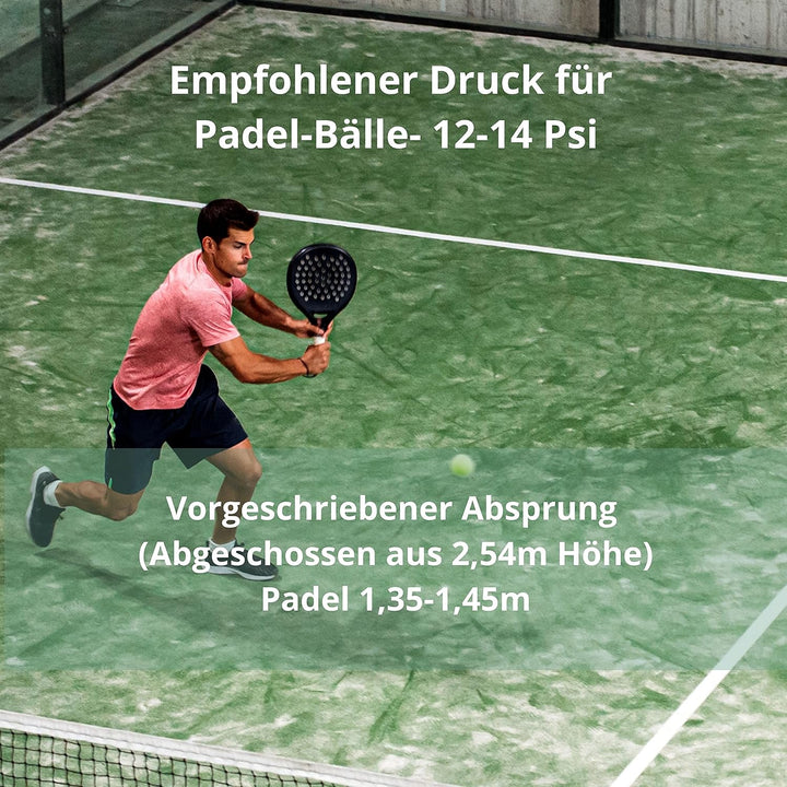 PressureBall Presurisator für Padel- und Tennisbälle, verlängert die Lebensdauer der Bälle, bewahrt