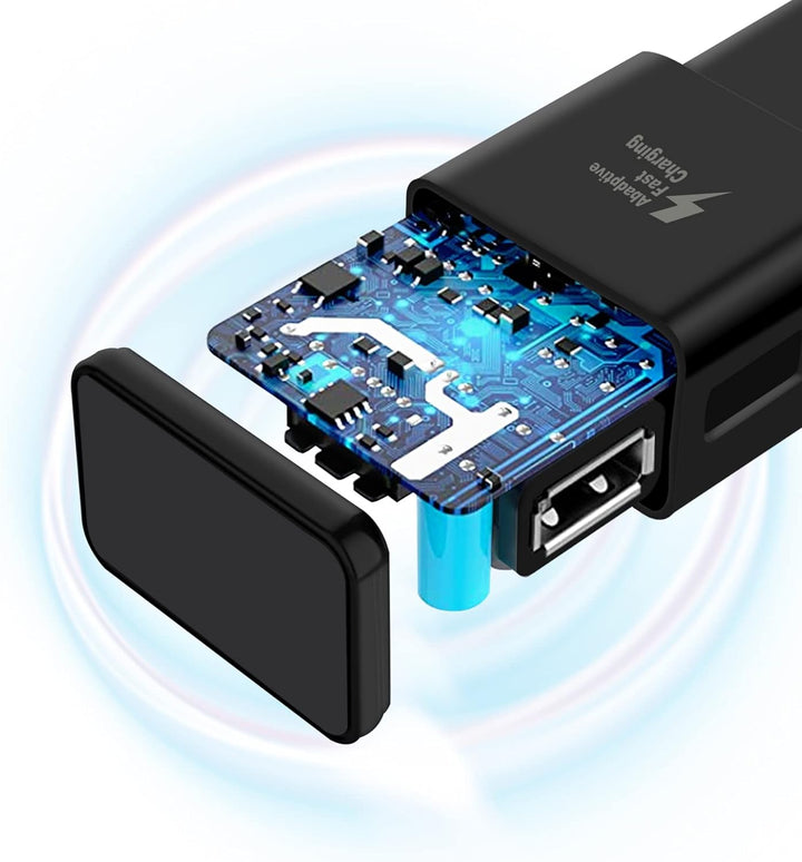 KAIMENGLONG 2er-Pack Adaptives Schnell Ladegerät Schnellladegerät Netzteil mit 1,5m USB Typ C Ladeka