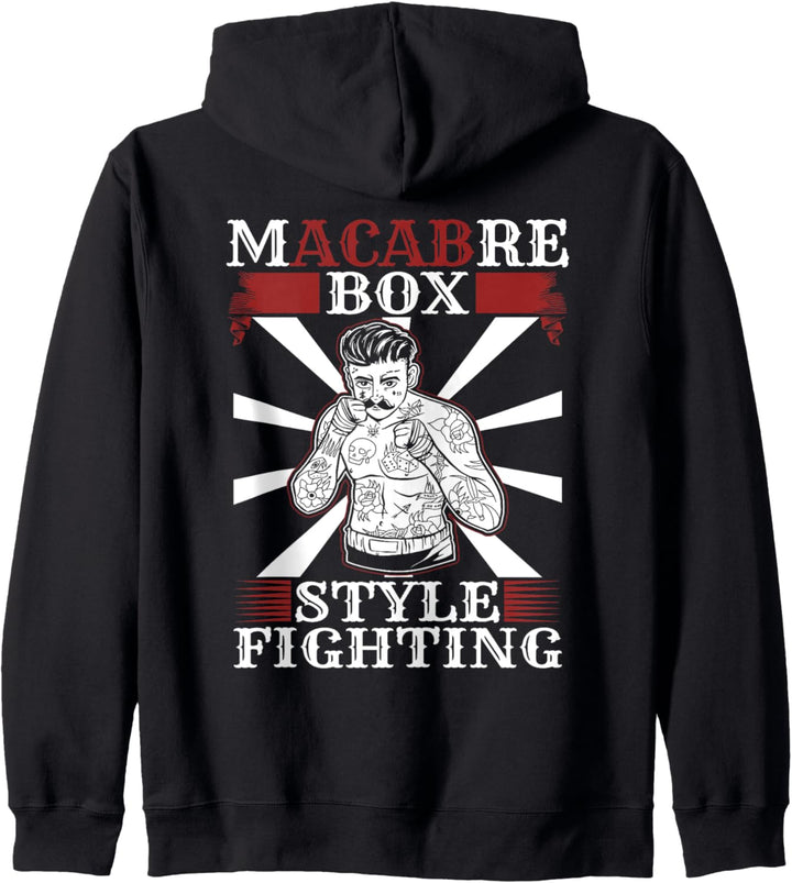 Hooligan Macabre Box Style Fighting Old School MMA Boxer Kapuzenjacke