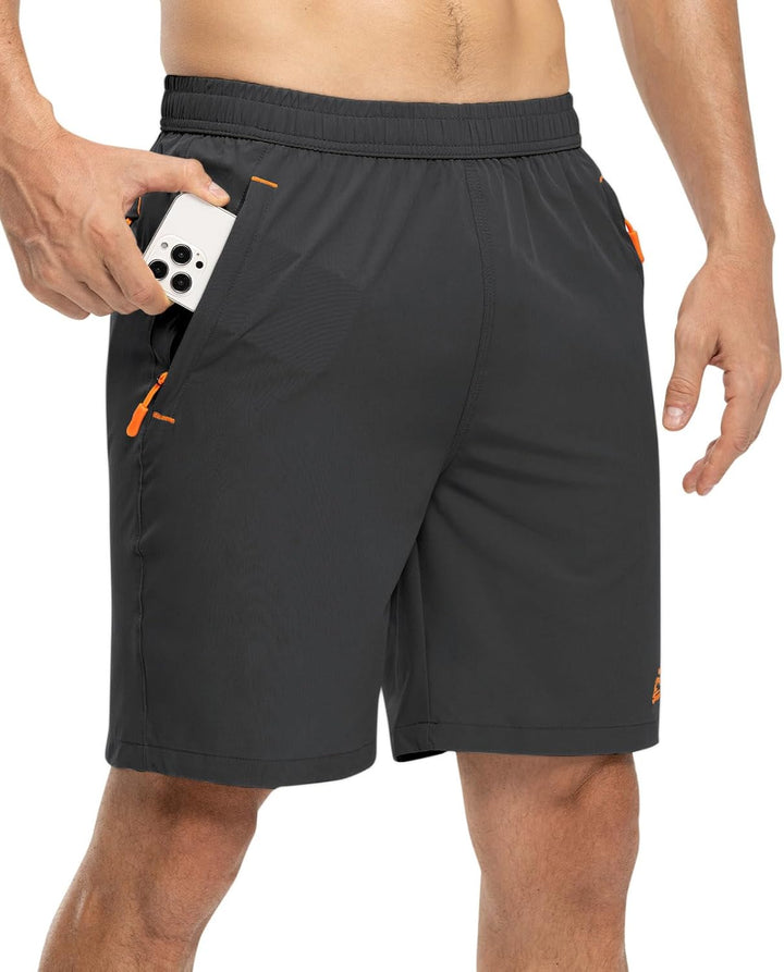 TBMPOY Herren Laufshorts Laufshorts L A1-grau, L A1-grau