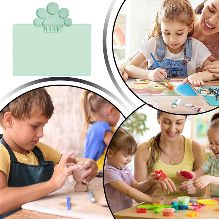 Silicone Malunterlage Für Kinder,Mit Verstellbarer Palettenunterlage | 60 x 40 cm Faltbare Kinder Ma