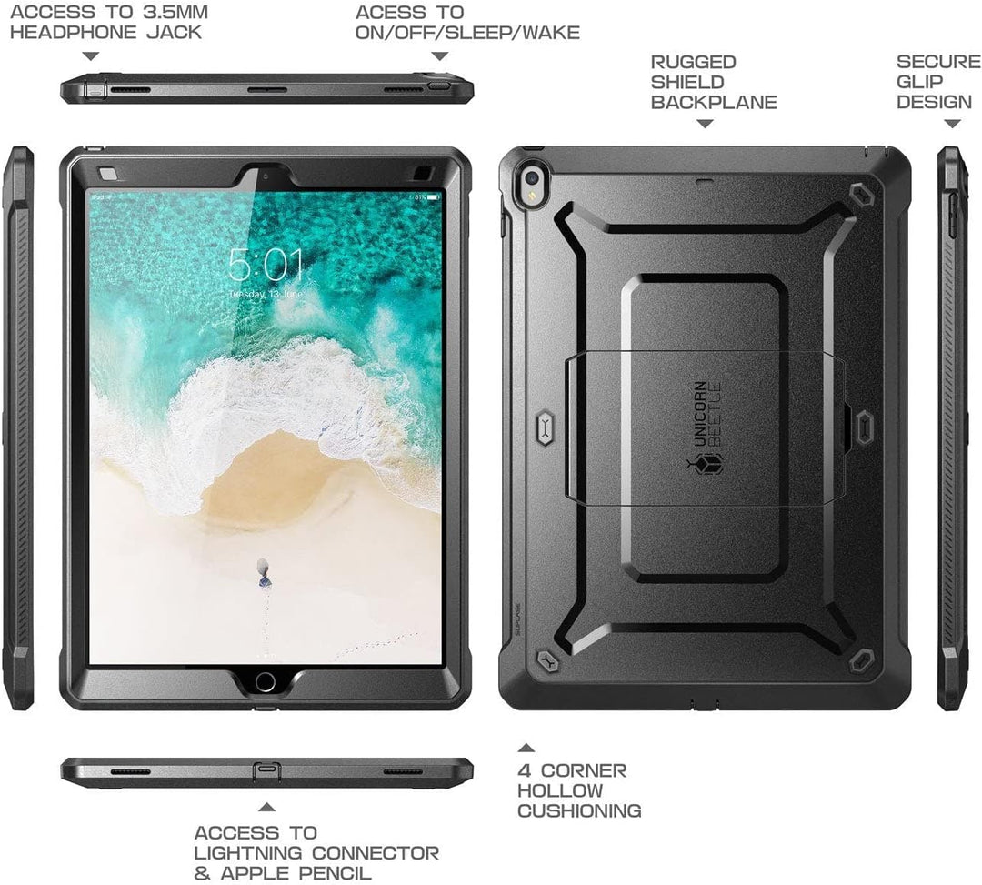 SUPCASE Unicorn Beetle Pro Series Heavy Duty Full Body Protective Rugged Case mit Kickstand für 12,9