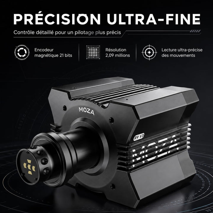 MOZA R9 V3 Direct Drive Wheel Base 9 Nm Force Feedback für Sim Racing PC