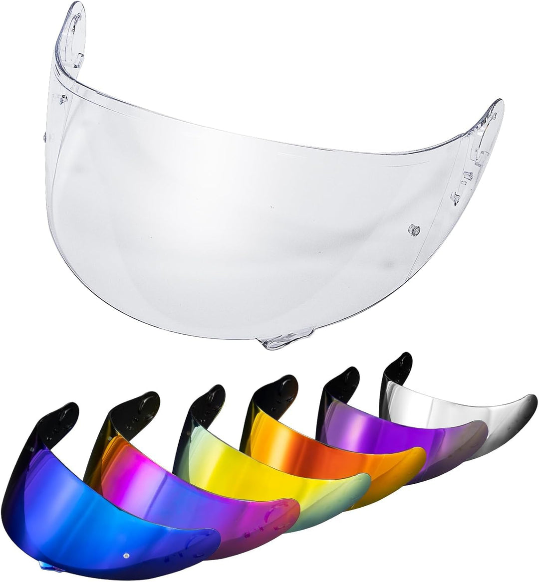 PSLER Helm Visier Verspiegelt für Shoei GT Air GT Air 2 TC-5 TC-9 Neotec CNS-1,Helmvisier Getöntes V