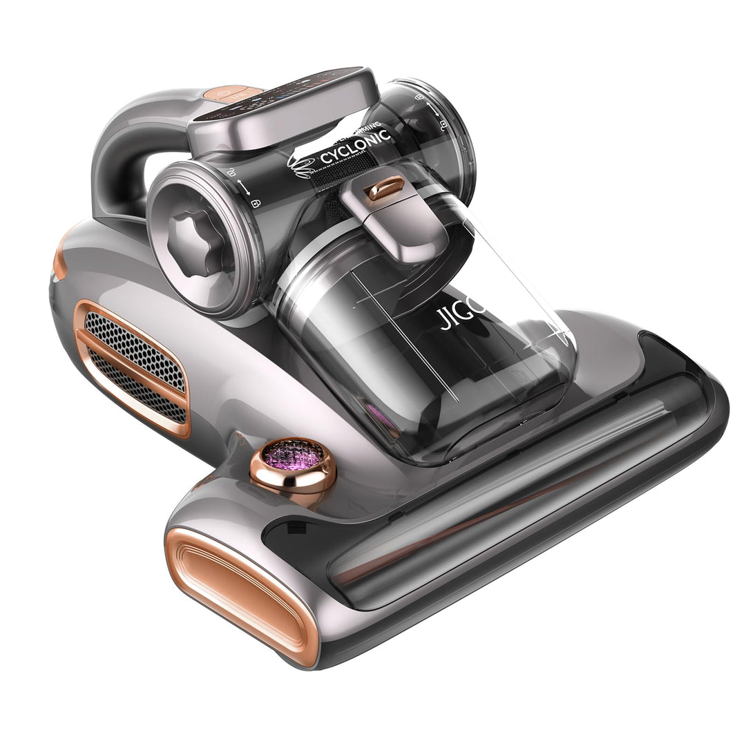 JIGOO T600 Milbensauger für matratzen mit UV-Licht & Vibration, 700W 15kpa Antimilben-Staubsauger en