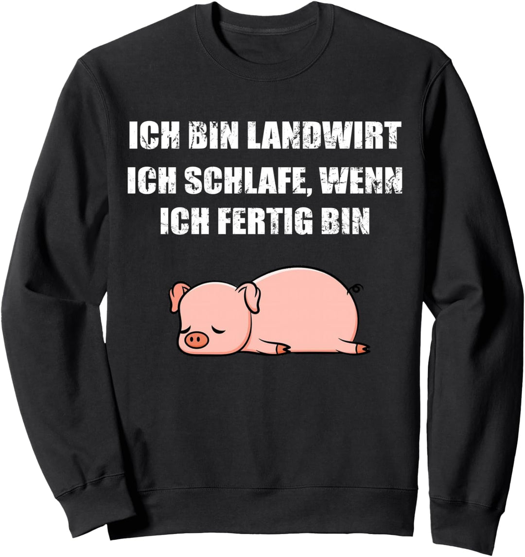 Landwirt Landwirtschaft Schweine-Bauer Ferkel Schwein Sweatshirt
