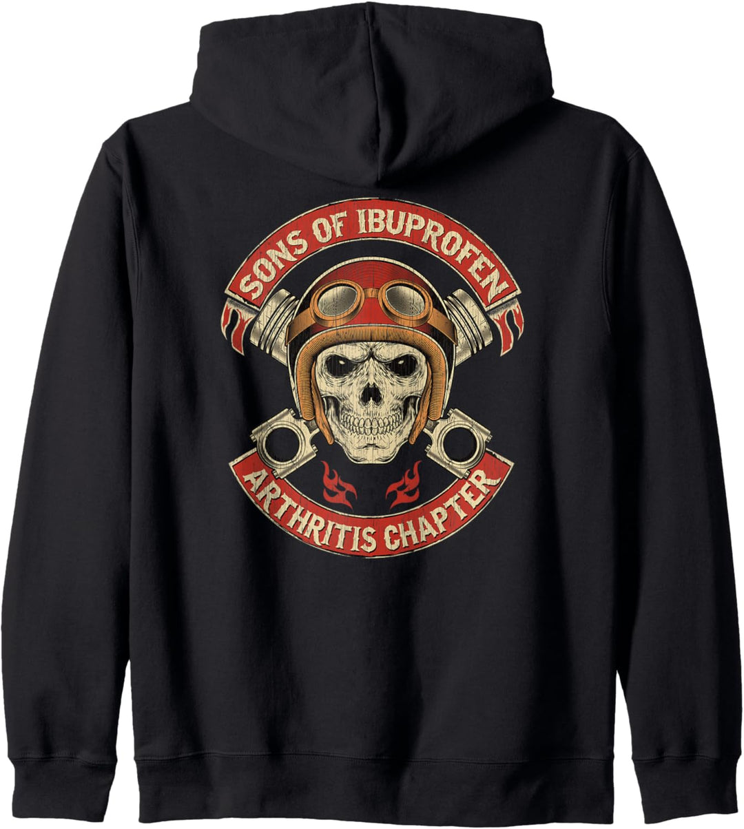 Backprint Vintage Son of Ibuprofen Funny Arthritis Kapitel Kapuzenjacke