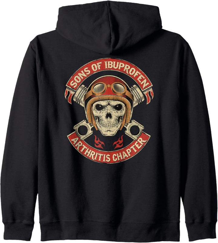 Backprint Vintage Son of Ibuprofen Funny Arthritis Kapitel Kapuzenjacke