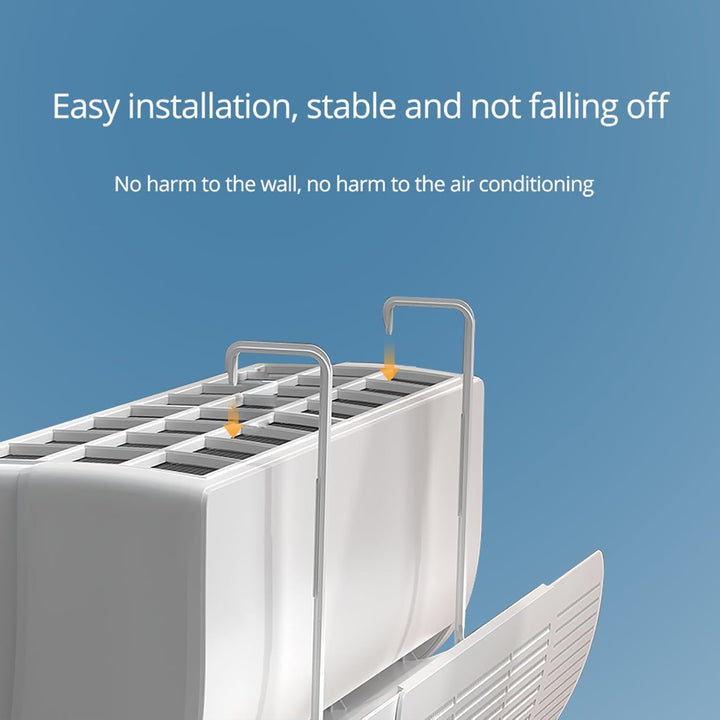 Klimaanlage Windabweiser Universal Klimaanlagen Deflektor Plastik Adjustable für Wandmontierte Klima