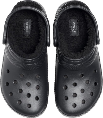 Crocs Unisex Classic Lined Clogs 33/34 EU Schwarz, 33/34 EU Schwarz