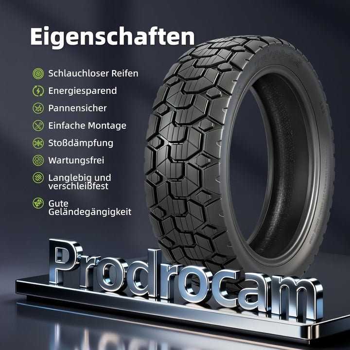 70/60-7,5 Ersatzreifen für Segway Ninebot ZT3 / ZT3 Pro Elektroroller 11 Zoll Reifen Tubeless Schlau