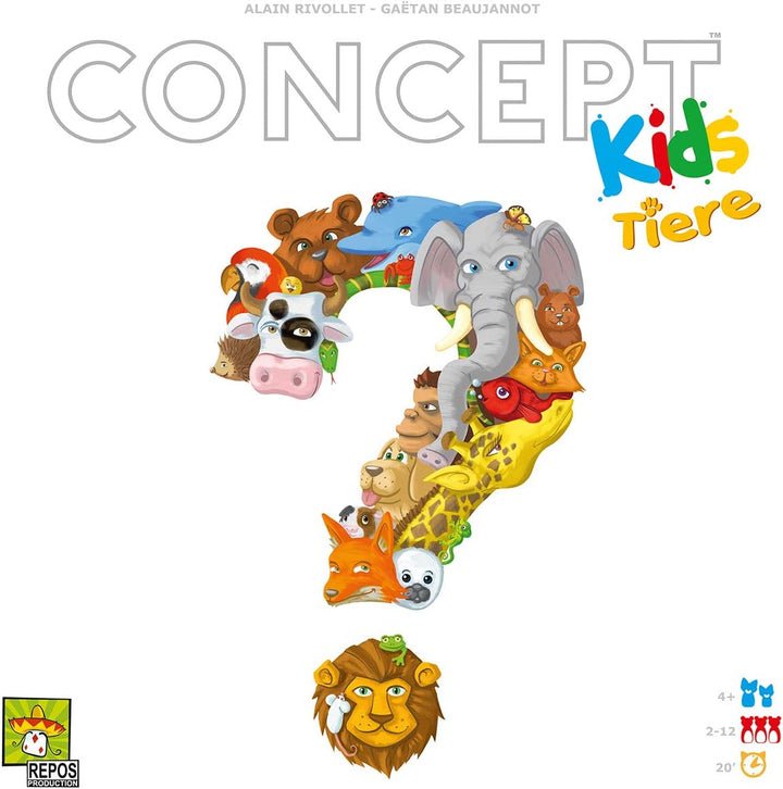 Repos Production, Concept Kids: Tiere, Kinderspiel, Ratespiel, 2-12 Spieler, Ab 4+ Jahren, 20+ Minut